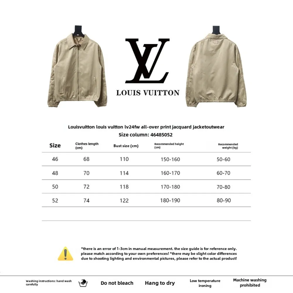 Louis Vuitton 24FW Full print jacquard jacket