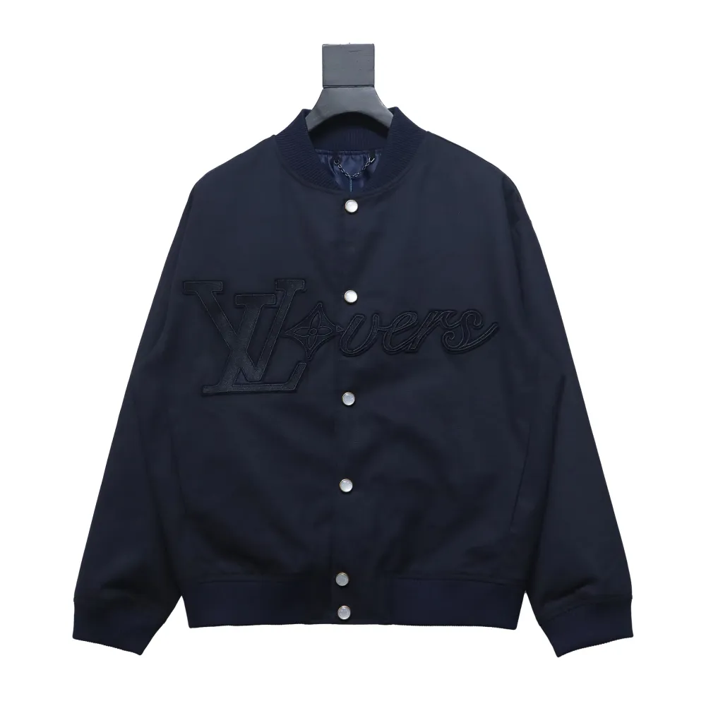LOUIS VUITTON 24Fw monogram patch embroidered jacket