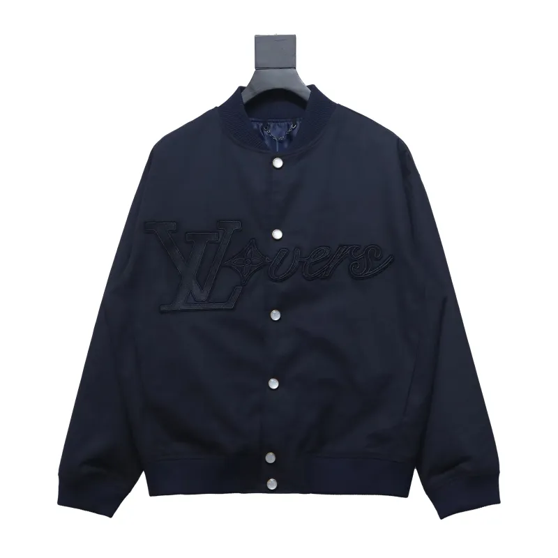 LOUIS VUITTON 24Fw monogram patch embroidered jacket