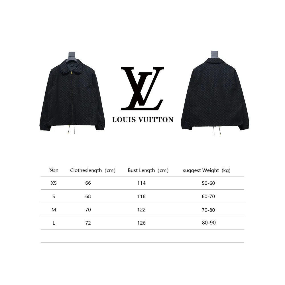  Louis Vuitton 24SS autumn and winter new full print jacquard jacket casual jacket