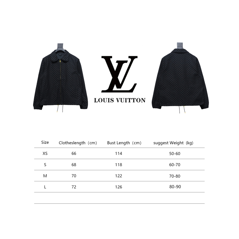  Louis Vuitton 24SS autumn and winter new full print jacquard jacket casual jacket