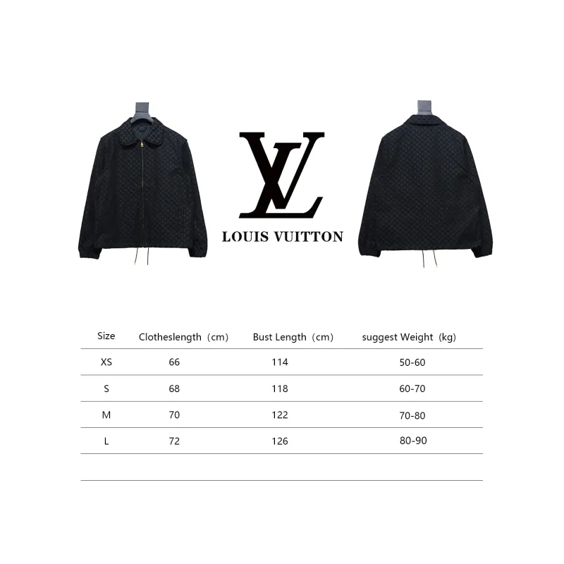  Louis Vuitton 24SS autumn and winter new full print jacquard jacket casual jacket