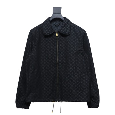  Louis Vuitton 24SS autumn and winter new full print jacquard jacket casual jacket 01