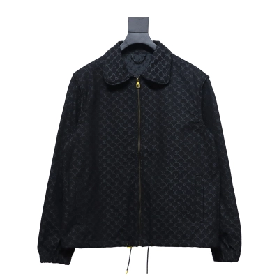 Louis Vuitton 24SS autumn and winter new full print jacquard jacket casual jacket 01