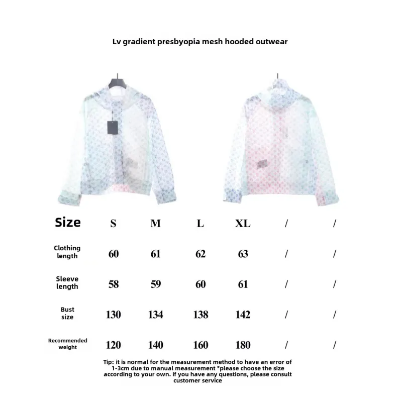 Louis Vuitton gradient monogram mesh hooded jacket