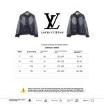 Louis Vuitton gradient monogram mesh hooded jacket black