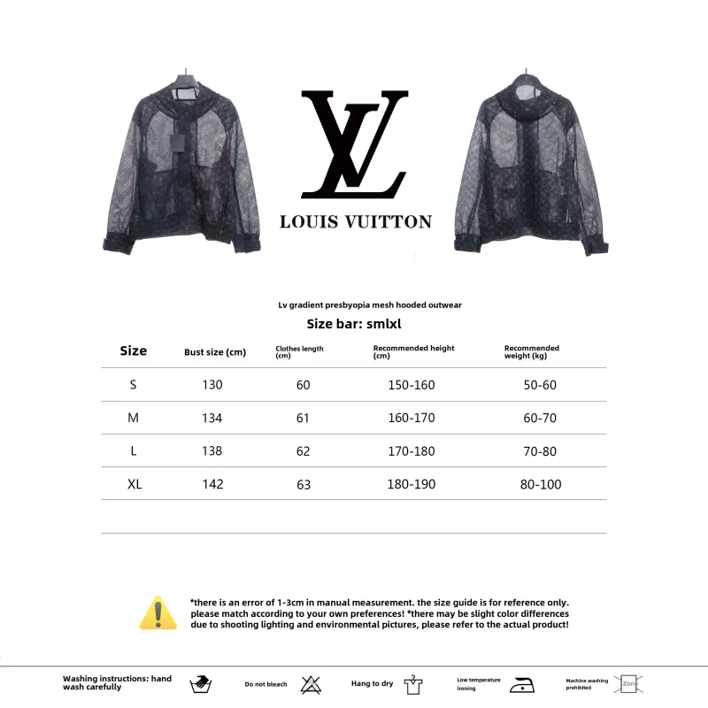 Louis Vuitton gradient monogram mesh hooded jacket black