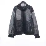 Louis Vuitton gradient monogram mesh hooded jacket black
