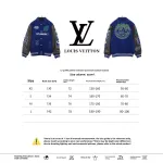 Louis Vuitton graffiti pattern embroidered patchwork leather baseball jacket