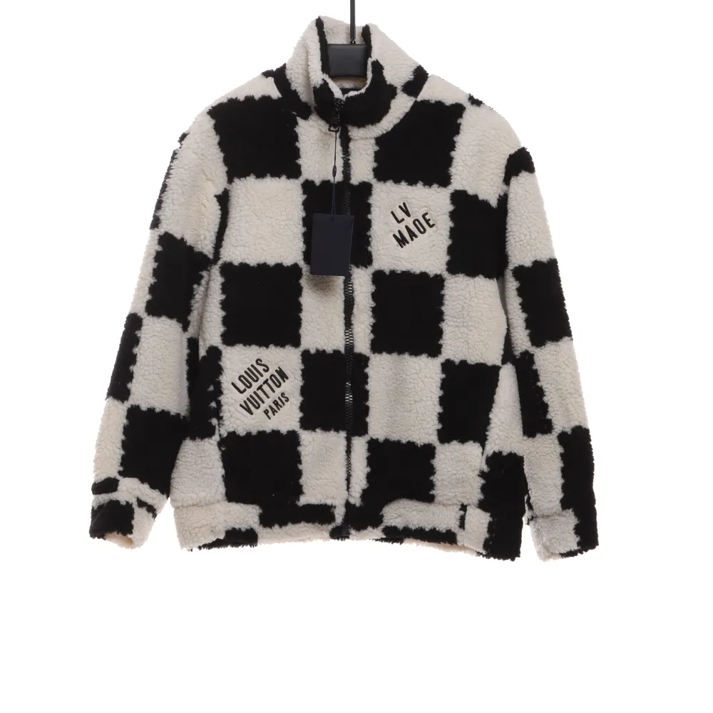 Louis Vuitton joint NIGO checkerboard lambskin jacket 1