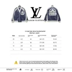 Louis Vuitton logo LOGO patchwork sleeves baseball jacket