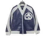 Louis Vuitton logo LOGO patchwork sleeves baseball jacket