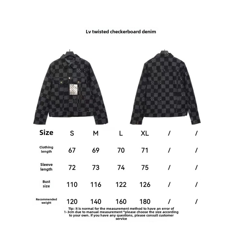 Louis Vuitton twisted checkerboard denim