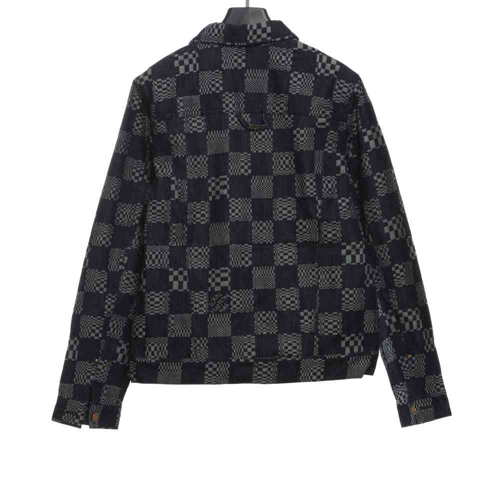 Louis Vuitton twisted checkerboard denim