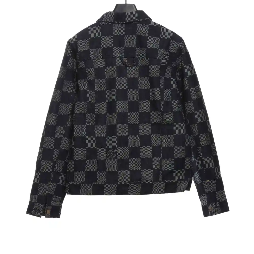 Louis Vuitton twisted checkerboard denim