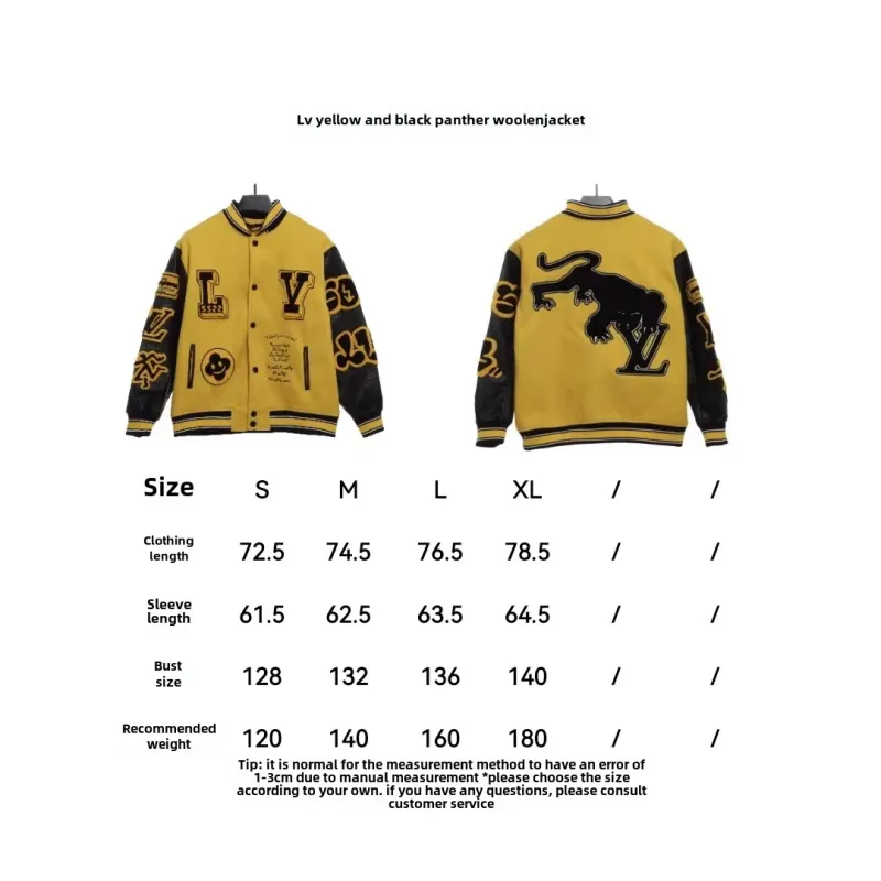 Louis Vuitton yellow and black panther tweed jacket