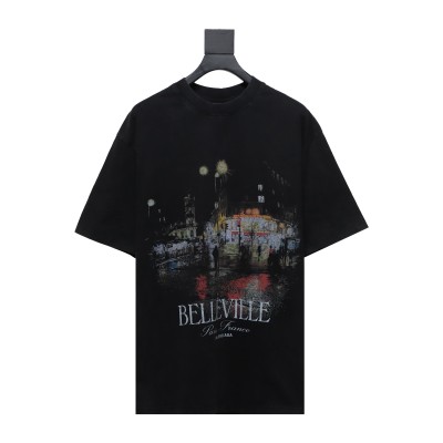 Balenciaga24ss night scene digital direct injection T-Shirts 01