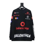 PK Balenciaga 23ss multi-element print full-mark long-sleeved T-shirt 1