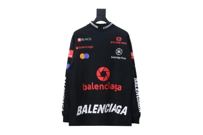  Balenciaga 23ss multi-element print full-mark long-sleeved T-shirt 1 01