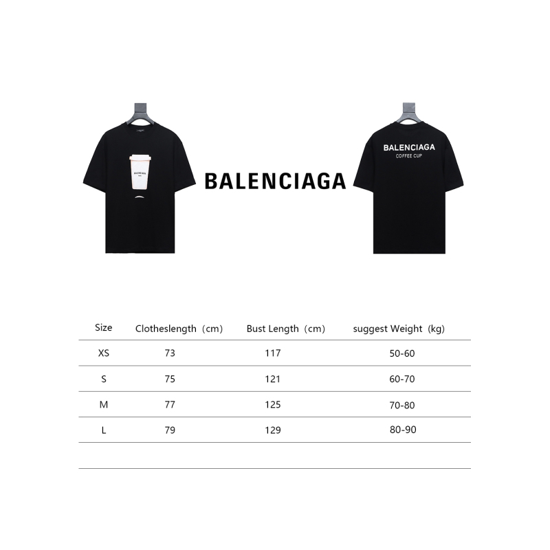 Balenciaga 23ss plastic cup print T-Shirts shirt 1