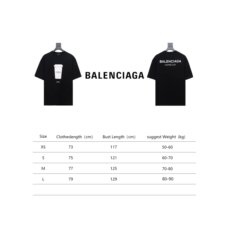  Balenciaga 23ss plastic cup print T-Shirts shirt 1
