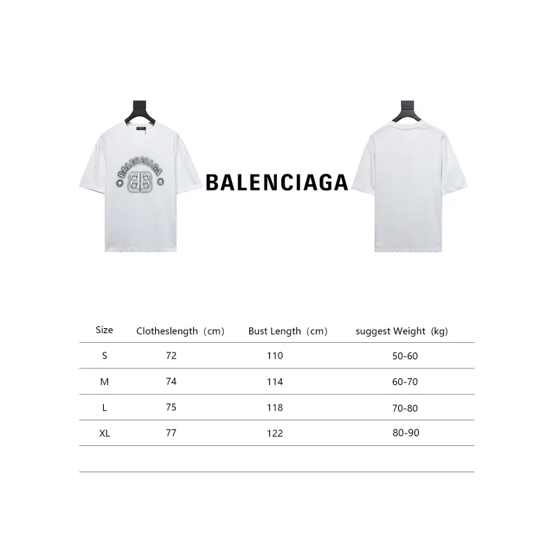  Balenciaga 24ss 3D Stereo Letter Printed T-Shirts 2