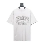  Balenciaga 24ss Blurred Letter Distressed Printed Washed T-Shirts