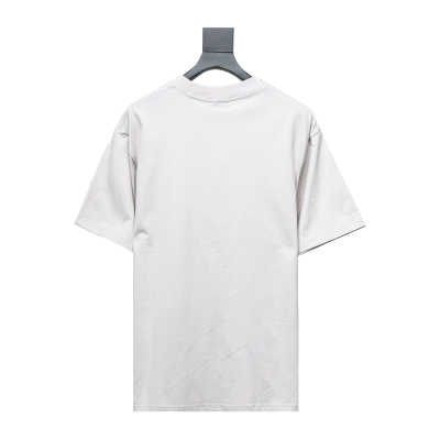  Balenciaga 24ss Blurred Letter Distressed Printed Washed T-Shirts 02