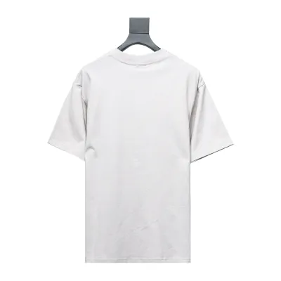  Balenciaga 24ss Blurred Letter Distressed Printed Washed T-Shirts 02