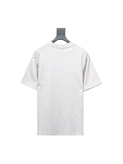  Balenciaga 24ss Blurred Letter Distressed Printed Washed T-Shirts 02