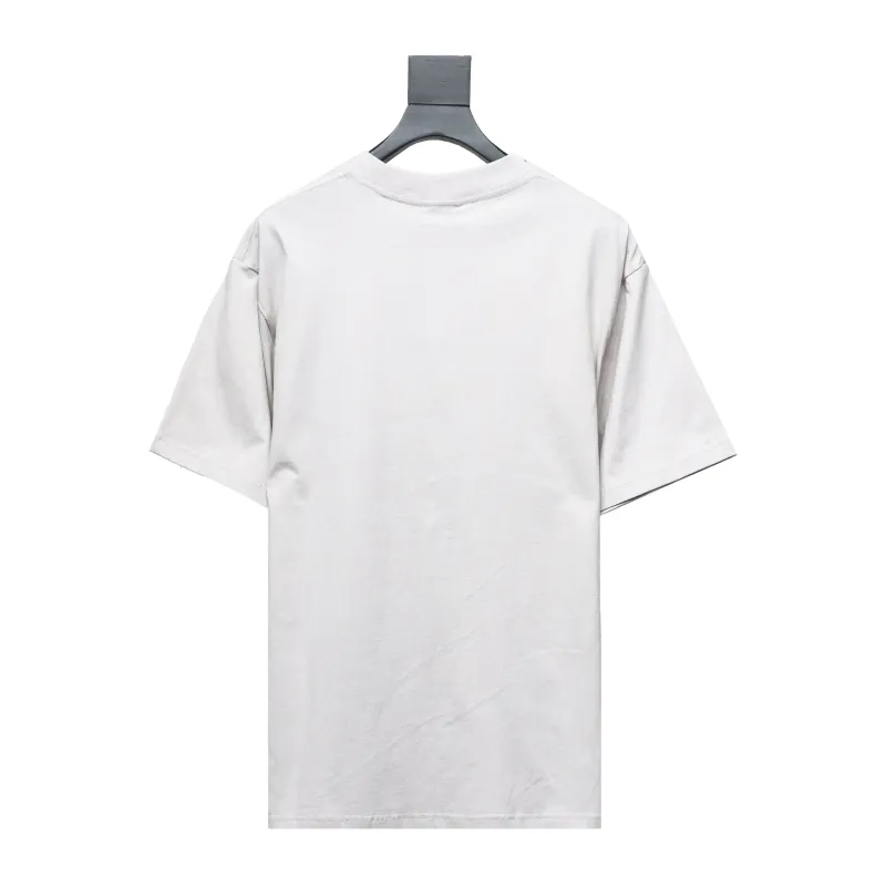  Balenciaga 24ss Blurred Letter Distressed Printed Washed T-Shirts