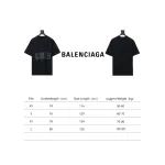 Balenciaga 24ss burst reverse letter print T-Shirts shirt