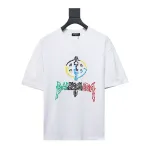  Balenciaga 24ss colorful letter logo foam print T-shirts 1