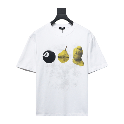  Balenciaga 24ss Custard Apple Printed T-Shirts 01