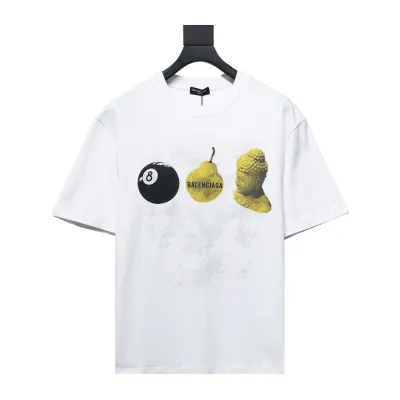  Balenciaga 24ss Custard Apple Printed T-Shirts 01