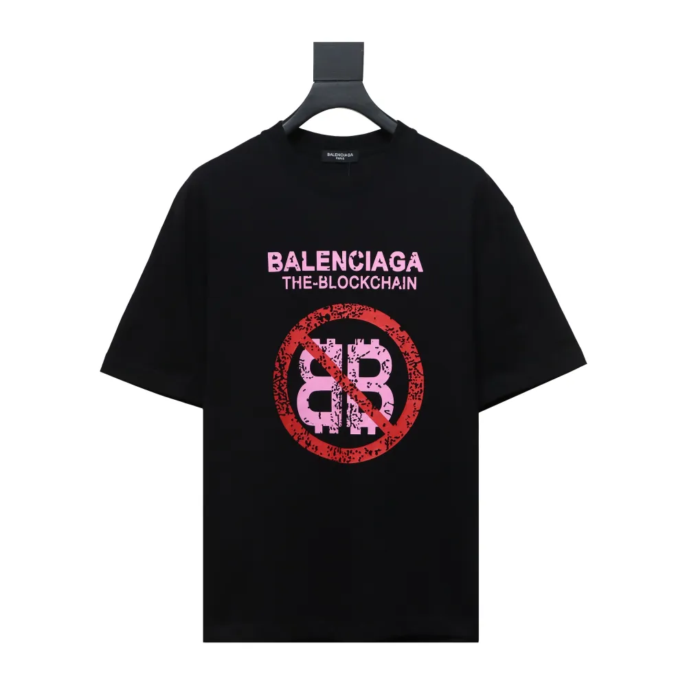 Balenciaga 24ss Double B No Passing Printed T-Shirts 1
