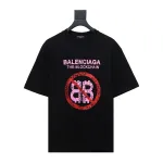 Balenciaga 24ss Double B No Passing Printed T-Shirts 1