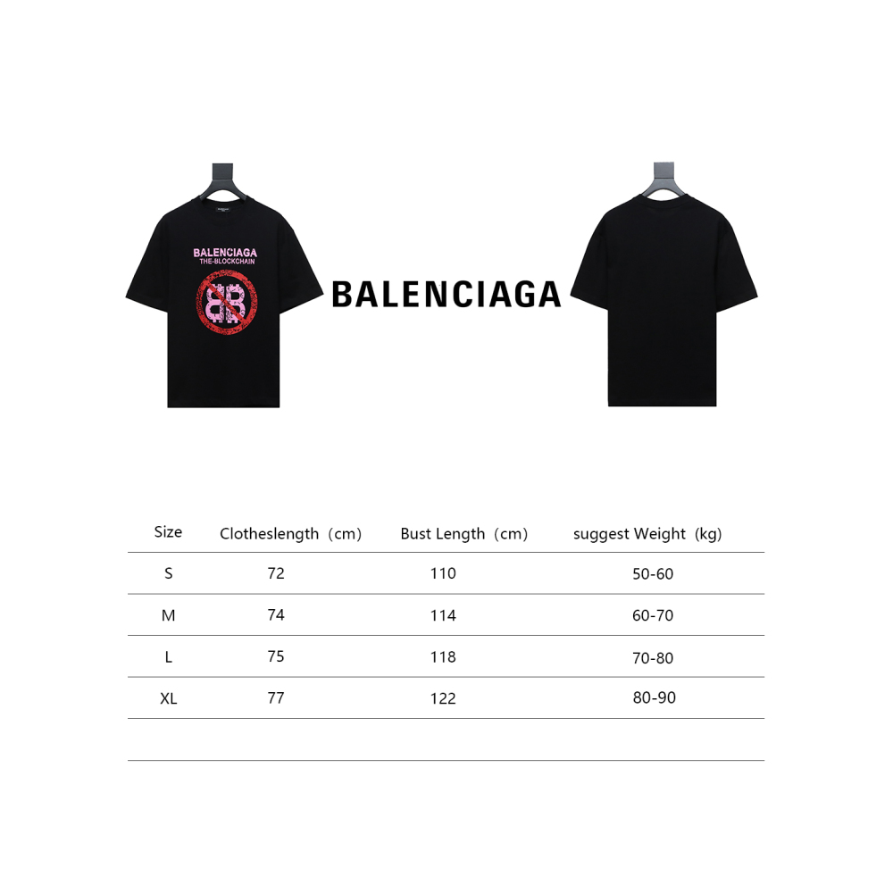 Balenciaga 24ss Double B No Passing Printed T-Shirts 1