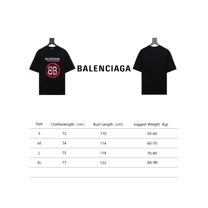  Balenciaga 24ss Double B No Passing Printed T-Shirts 1