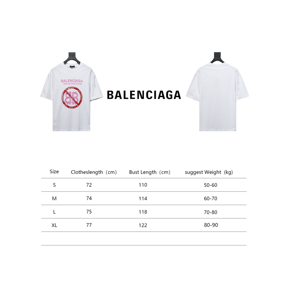 Balenciaga 24ss Double B No Passing Printed T-Shirts 2