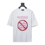  Balenciaga 24ss Double B No Passing Printed T-Shirts 2