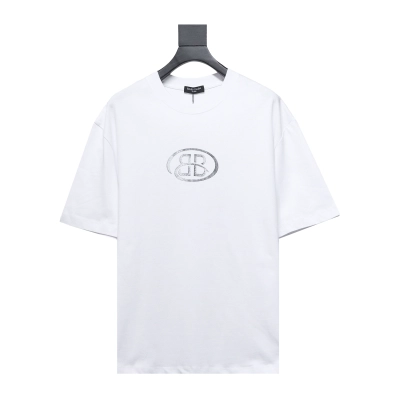 Balenciaga 24ss Front and Back Letter Logo Printed T-Shirts 01