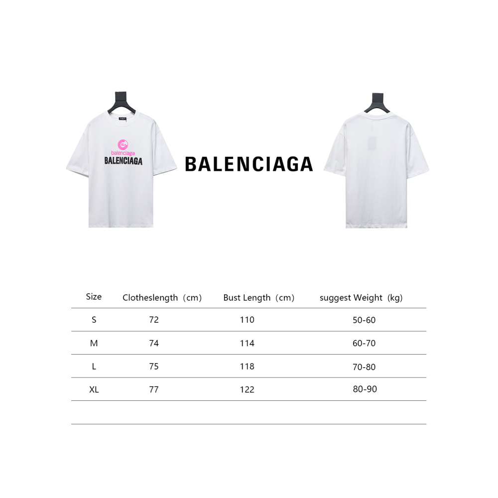 Balenciaga 24ss letter logo print T-Shirts 1