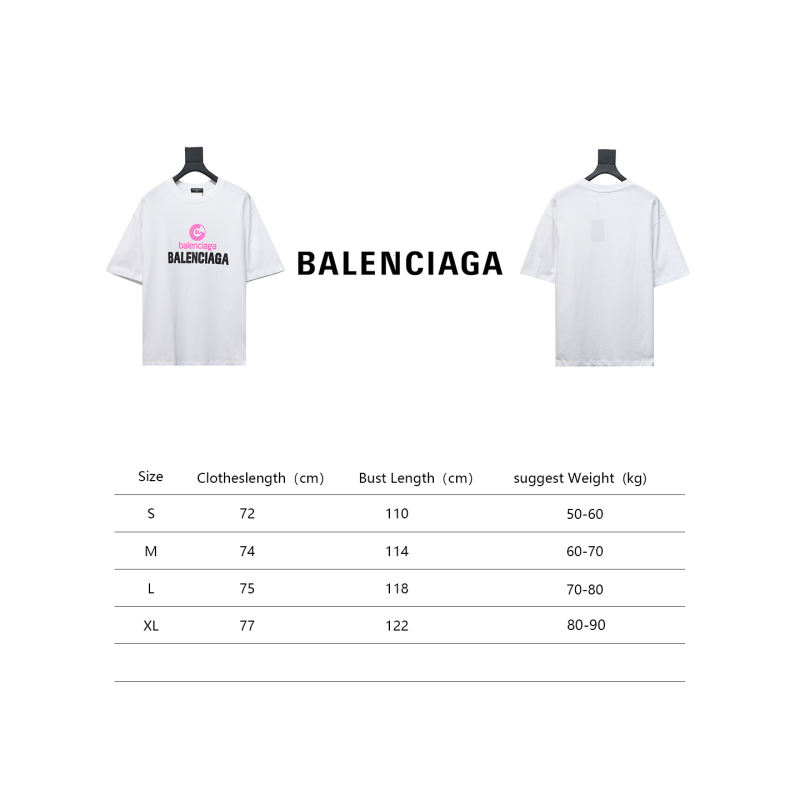 Balenciaga 24ss letter logo print T-Shirts 1