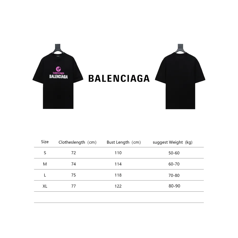 Balenciaga 24ss letter logo print T-Shirts 2