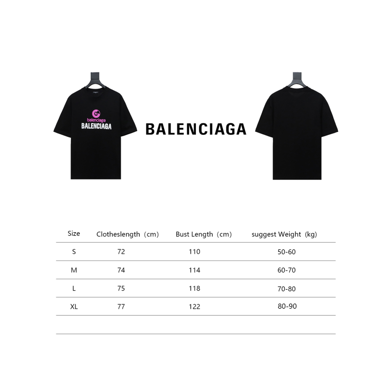 Balenciaga 24ss letter logo print T-Shirts 2