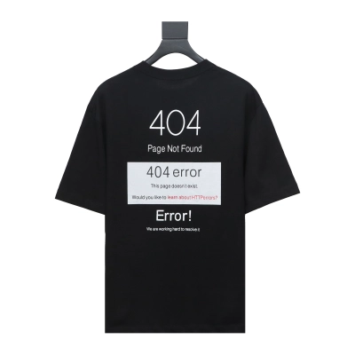 Balenciaga 24ss Network loading 404 printed T-Shirts 1 02