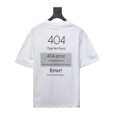 Balenciaga 24ss Network loading 404 printed T-Shirts 2 02