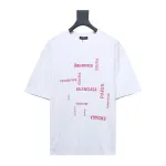 Balenciaga 24ss pink letter print T-Shirts shirt 1