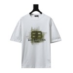 Balenciaga 24ss three-dimensional glue graffiti double B letter print T-Shirts 1